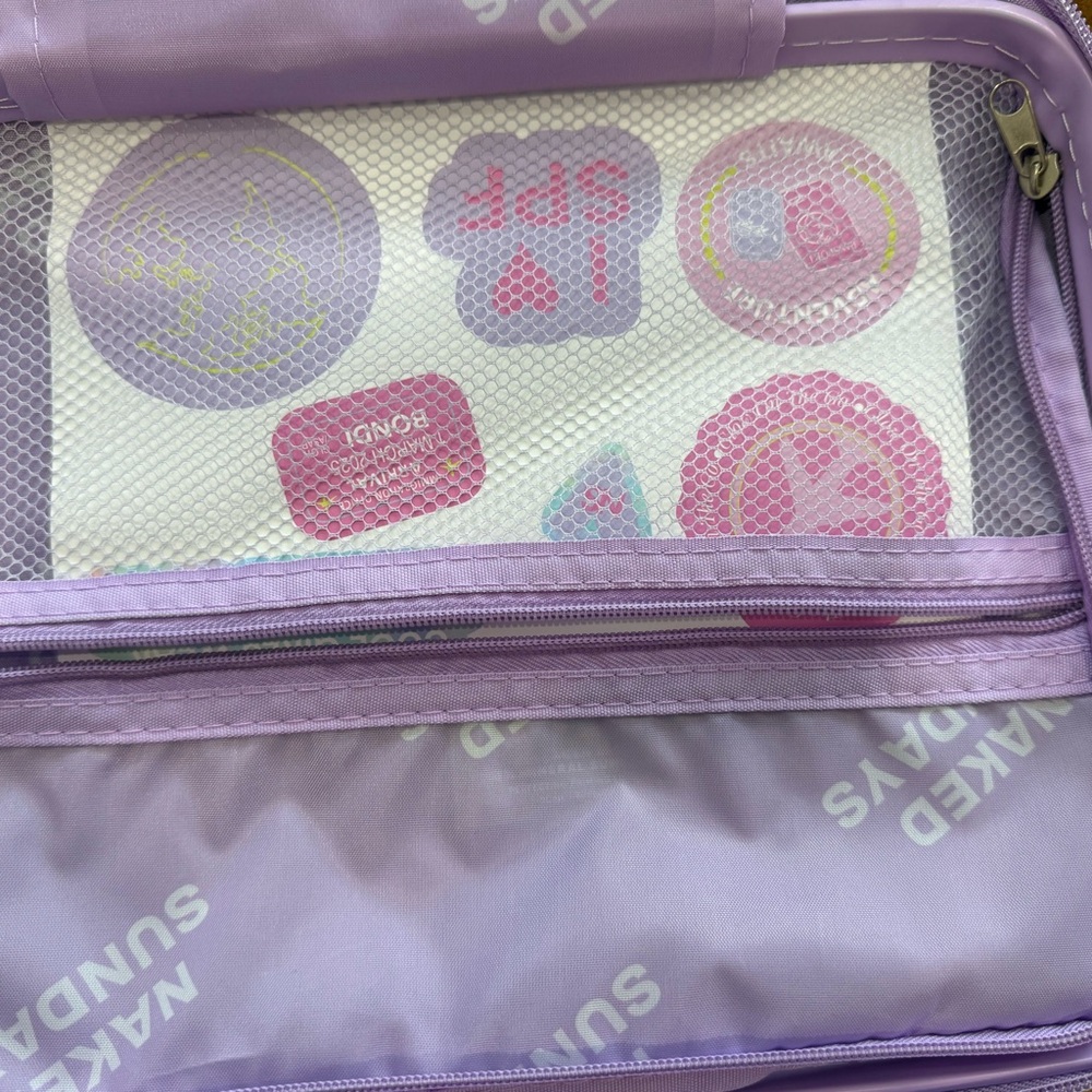 Naked Sundays Purple Skincare Case with all the fun products - Picture 3 of 6